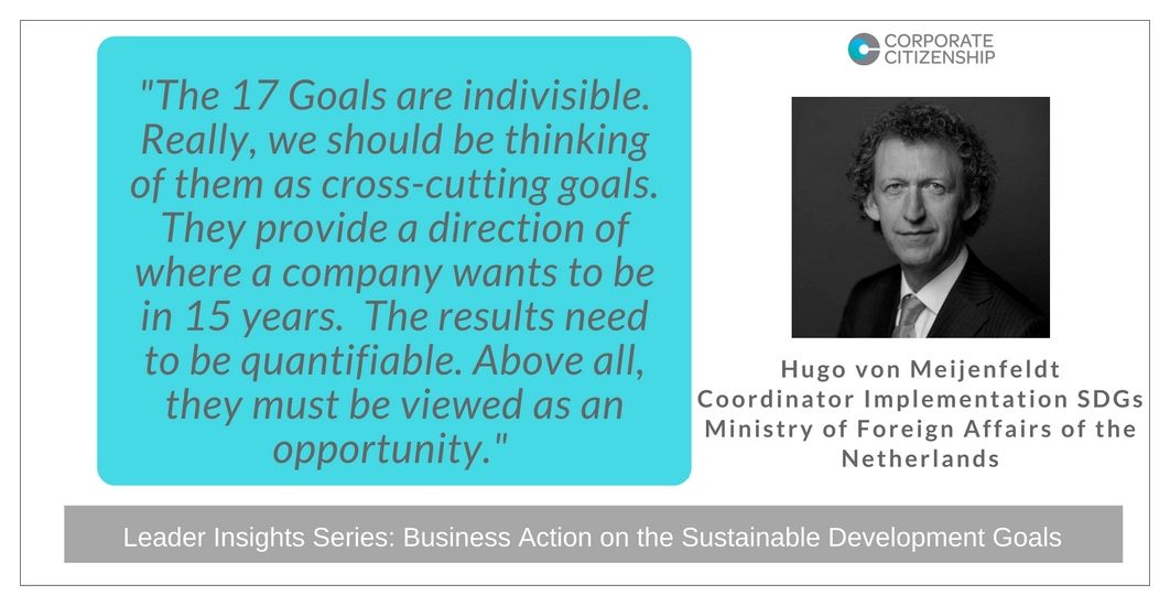 Hugo von Meijenfeldt Business Action on the SDGs