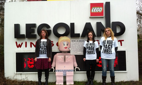 No More Page 3 campaigners at Legoland